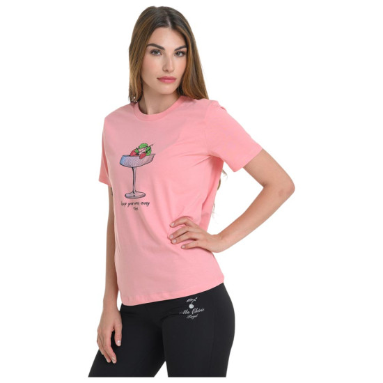 Target Γυναικεία κοντομάνικη μπλούζα Single Jersey ''Coctail'' Target Γυναικεία κοντομάνικη μπλούζα Single Jersey ''Coctail''